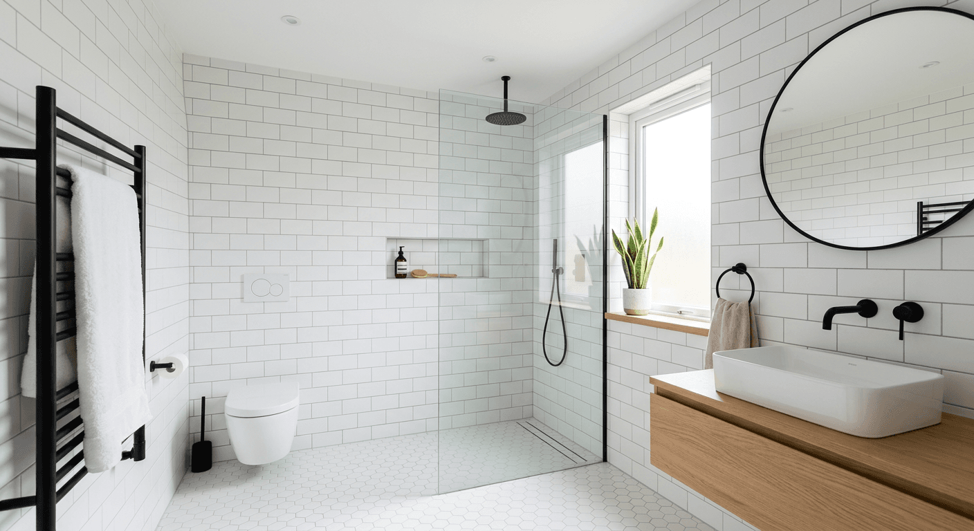 Badrumsrenovering – Minimalistisk